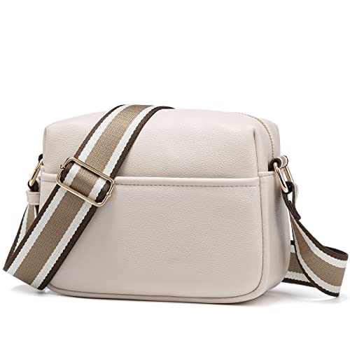 Stylish Leather Crossbody Bag - Adjustable Strap Ladies Purse