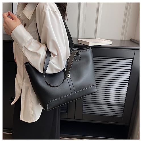 Black Designer Handbag with Zipper Pocket and Laptop Compartment