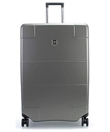 Titanium Designer Handbag Luggage, Checked-Medium (26")