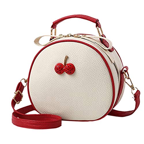 VALICLUD Summer Cherry Crossbody Bag - Beige Red