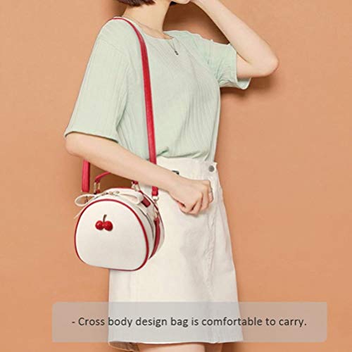 VALICLUD Summer Cherry Crossbody Bag - Beige Red
