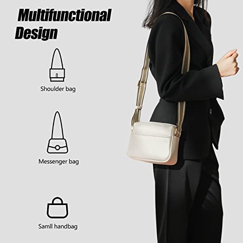 Stylish Leather Crossbody Bag - Adjustable Strap Ladies Purse