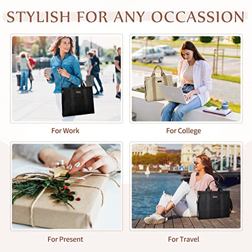 VASCHY Canvas Tote Bag: Casual Designer Handbags for Women