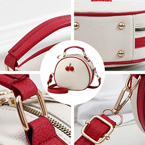 VALICLUD Summer Cherry Crossbody Bag - Beige Red