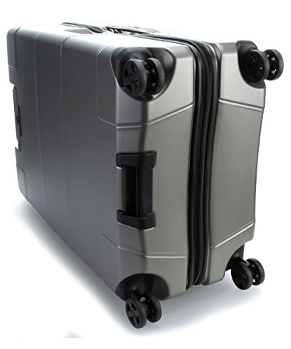 Titanium Designer Handbag Luggage, Checked-Medium (26")
