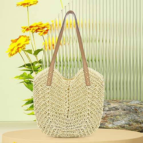 Stylish Beach Tote: Twirush Large Capacity Straw Handbag