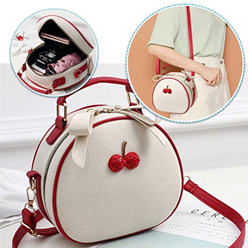 VALICLUD Summer Cherry Crossbody Bag - Beige Red