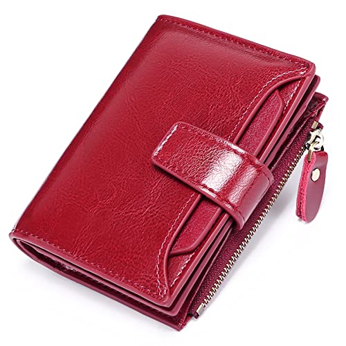 SENDEFN Women's RFID Blocking Leather Card Case Purse