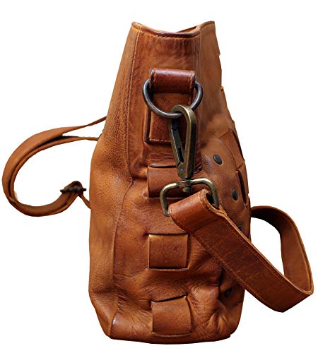 Genuine Cow Hide Leather Vintage Cross Body Handbag