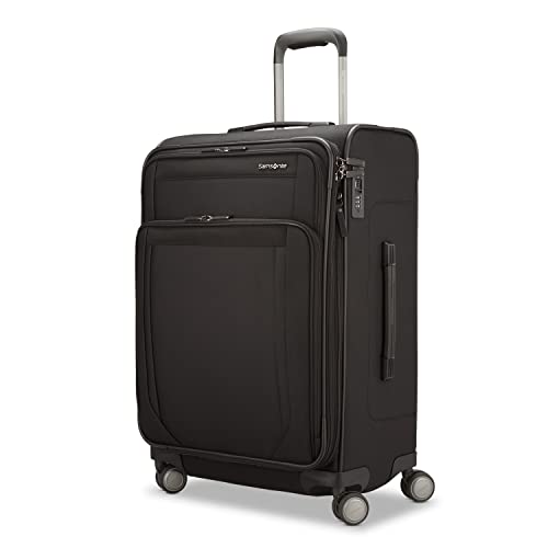 Lineate Dlx Softside Black Medium Exp Spinner Handbag