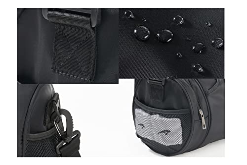 Black Sports and Travel Bag with Wet Clothes Compartment