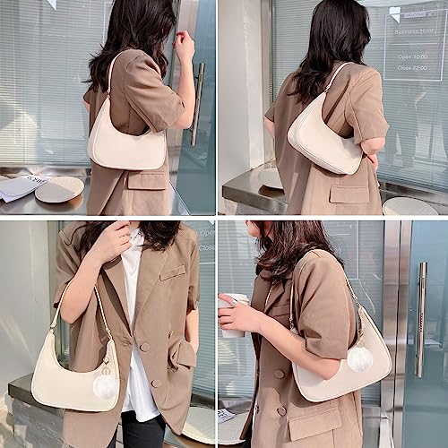 Y2K Designer Shoulder Bag - Chic, versatile, beige