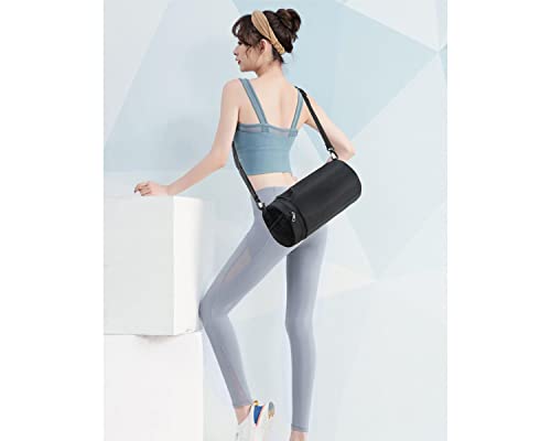 Black Sports and Travel Bag with Wet Clothes Compartment