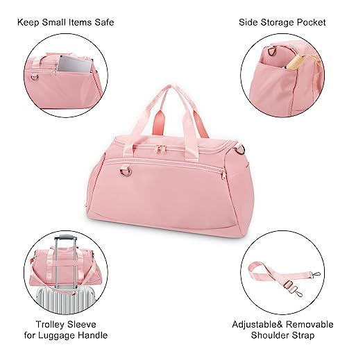 Pink Designer Sports Tote Gym Bag