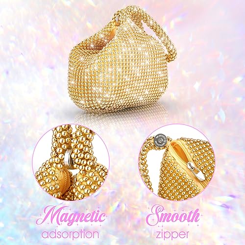 Sparkly Rhinestone Evening Bag for Prom, Wedding