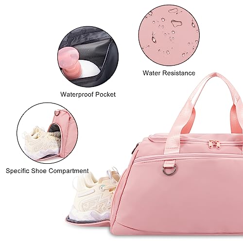 Pink Designer Sports Tote Gym Bag
