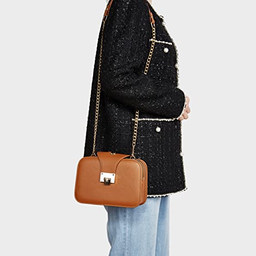 SIVENKE Women's Brown Designer Crossbody Bag