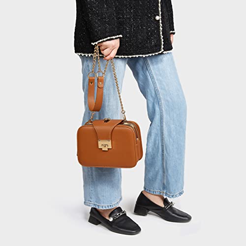 SIVENKE Women's Brown Designer Crossbody Bag