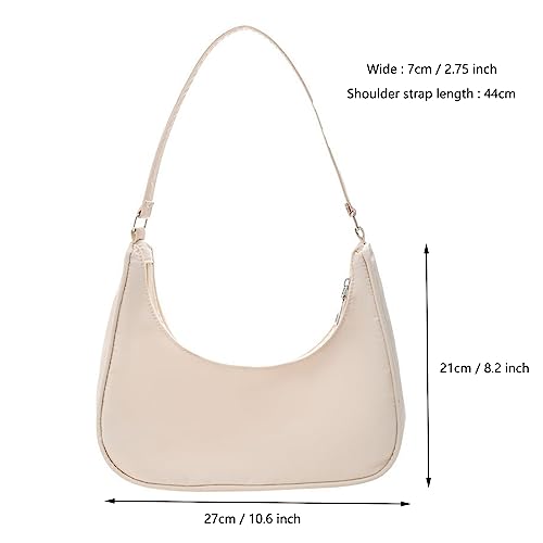 Y2K Designer Shoulder Bag - Chic, versatile, beige