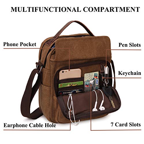 RAVUO Small Unisex Designer Canvas Shoulder Bag