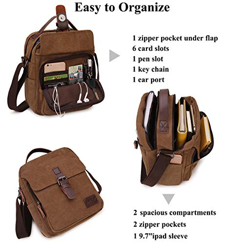 RAVUO Small Unisex Designer Canvas Shoulder Bag