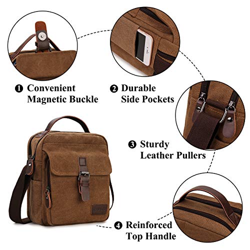 RAVUO Small Unisex Designer Canvas Shoulder Bag