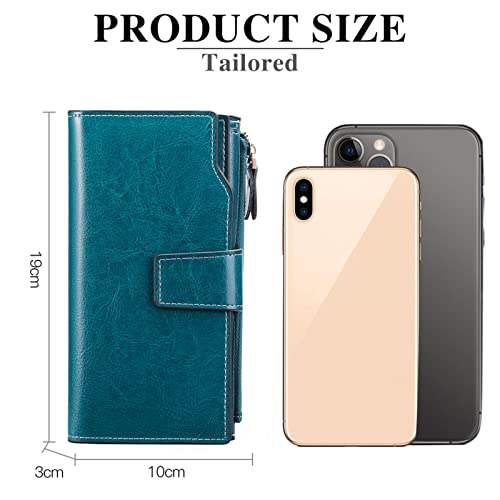 SENDEFN Leather Wallet for Women - RFID Protection