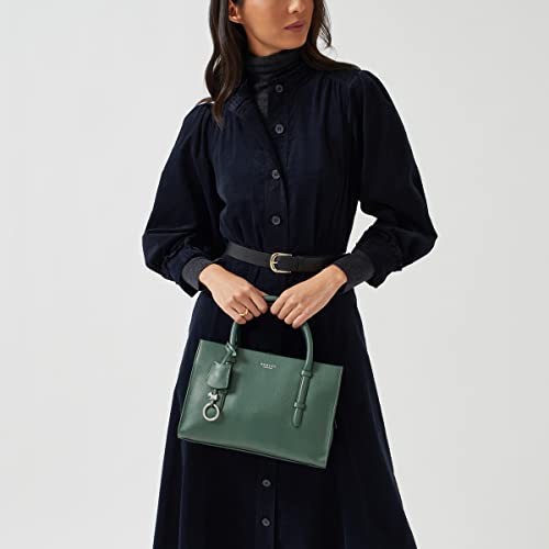 RADLEY Green Leather Medium Grab Handbag