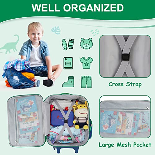 RAVUO Cute Kids Carry On Suitcase - Designer Handbags