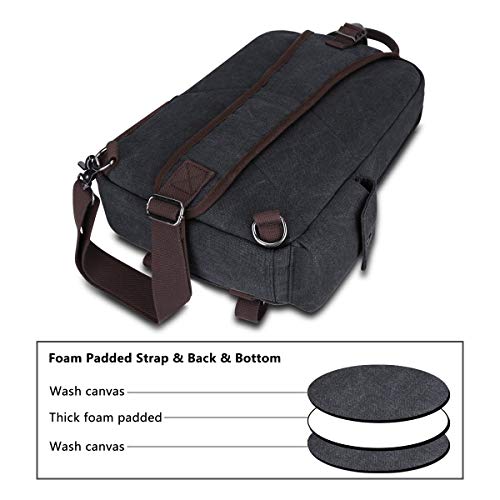 S-ZONE Unique Men's Designer Sling Backpack, Dark Gray