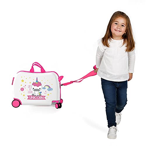 Little Me Kids Rolling Suitcase, Multicoloured, Designer Handbag