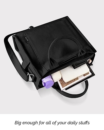 Black Canvas Designer Tote Bag for Women