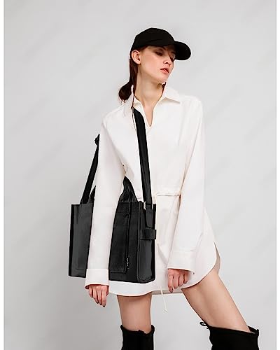 Black Canvas Designer Tote Bag for Women