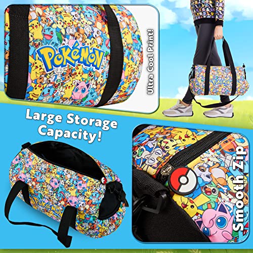 Multicolour Pokemon Gym Bag for Kids and Boys