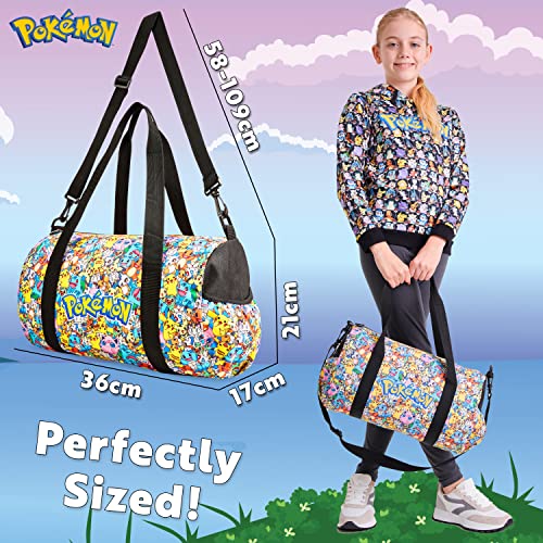 Multicolour Pokemon Gym Bag for Kids and Boys