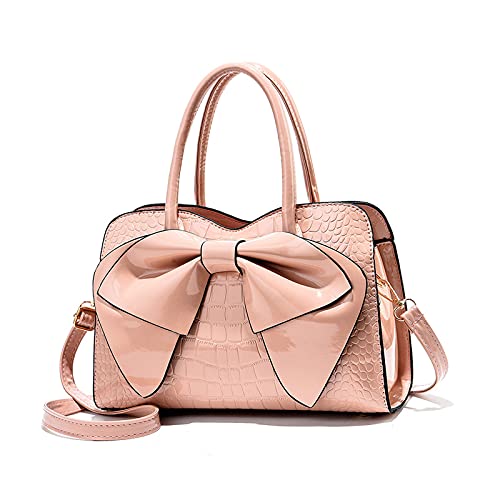 Pink Patent Leather Designer Handbags by NICOLE & DORIS