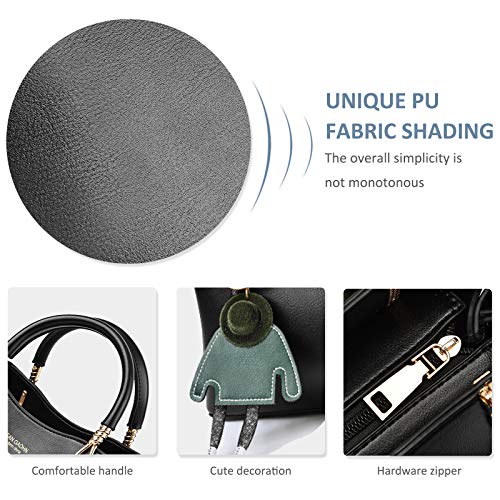 White PU Leather Designer Handbag with Multiple Pockets