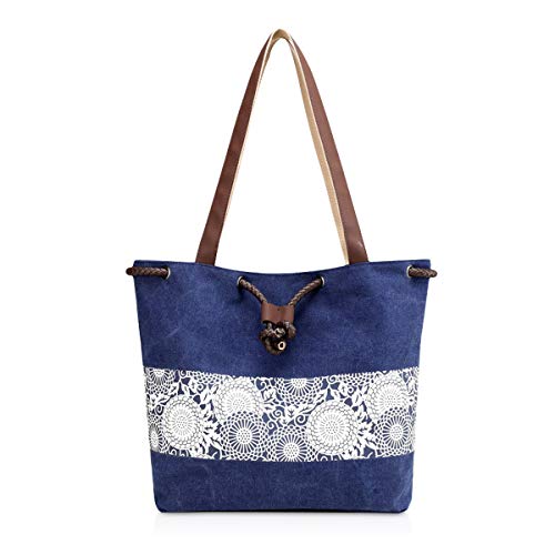 NICOLE & DORIS Student Canvas Women's Bucket Bag
