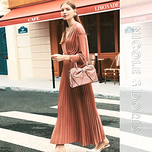 Pink Patent Leather Designer Handbags by NICOLE & DORIS