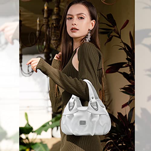 NICOLE & DORIS Damen Handtasche, Schultertasche, modisch, Design, Blumenmotiv