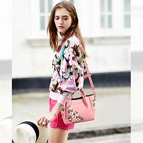 Lässig rosa Handtasche - Nicole & Doris, Kunstleder