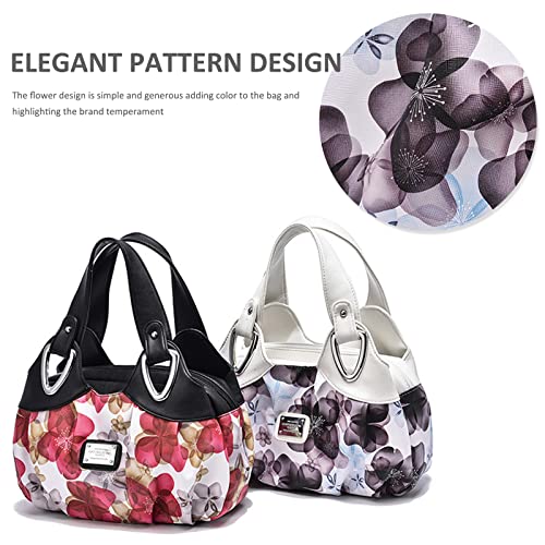 NICOLE & DORIS Damen Handtasche, Schultertasche, modisch, Design, Blumenmotiv