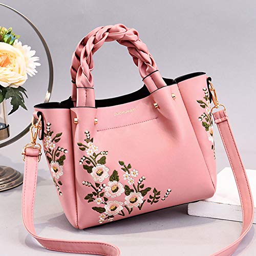 Lässig rosa Handtasche - Nicole & Doris, Kunstleder
