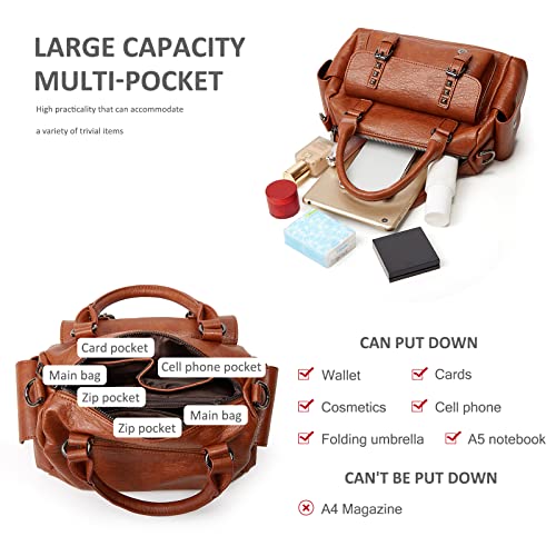 Brown Retro Crossbody Handbag by Nicole & Doris