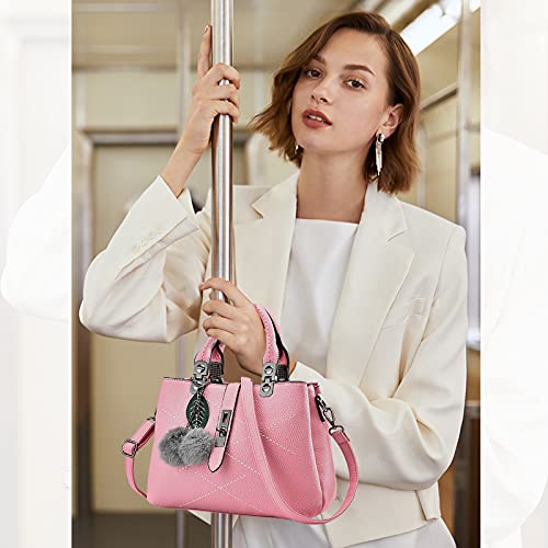 Nicole & Doris 2023 Fashion Handbags: Top Handle Light Pink