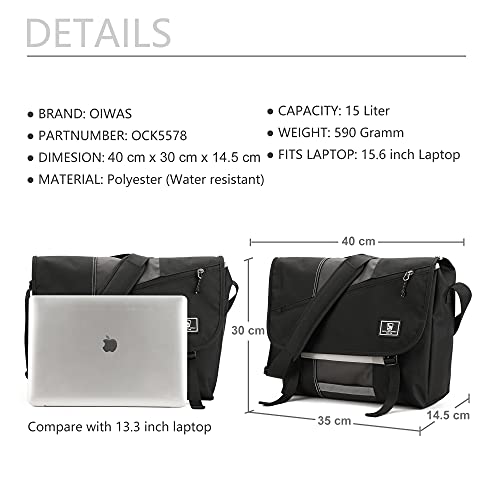 Designer Men's Waterproof Laptop Shoulder Bag