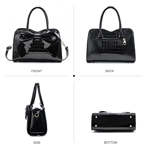 Pink Patent Leather Designer Handbags by NICOLE & DORIS