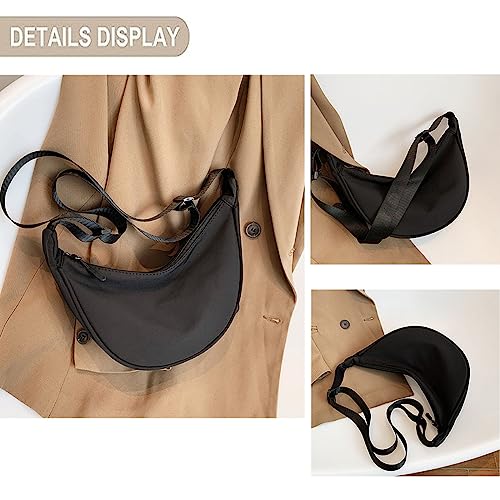 Black Crossbody Bag - Lightweight Shoulder Bag for Travel