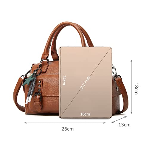 Brown Retro Crossbody Handbag by Nicole & Doris