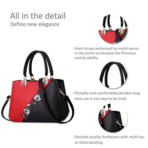 Fashionable Nicole & Doris Women's Handbags, Wine Red